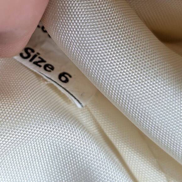 Petite Sophisticate & Co Size 6 Cream Blazer Women’s 80s Vintage Wool Jacket - Picture 4 of 6